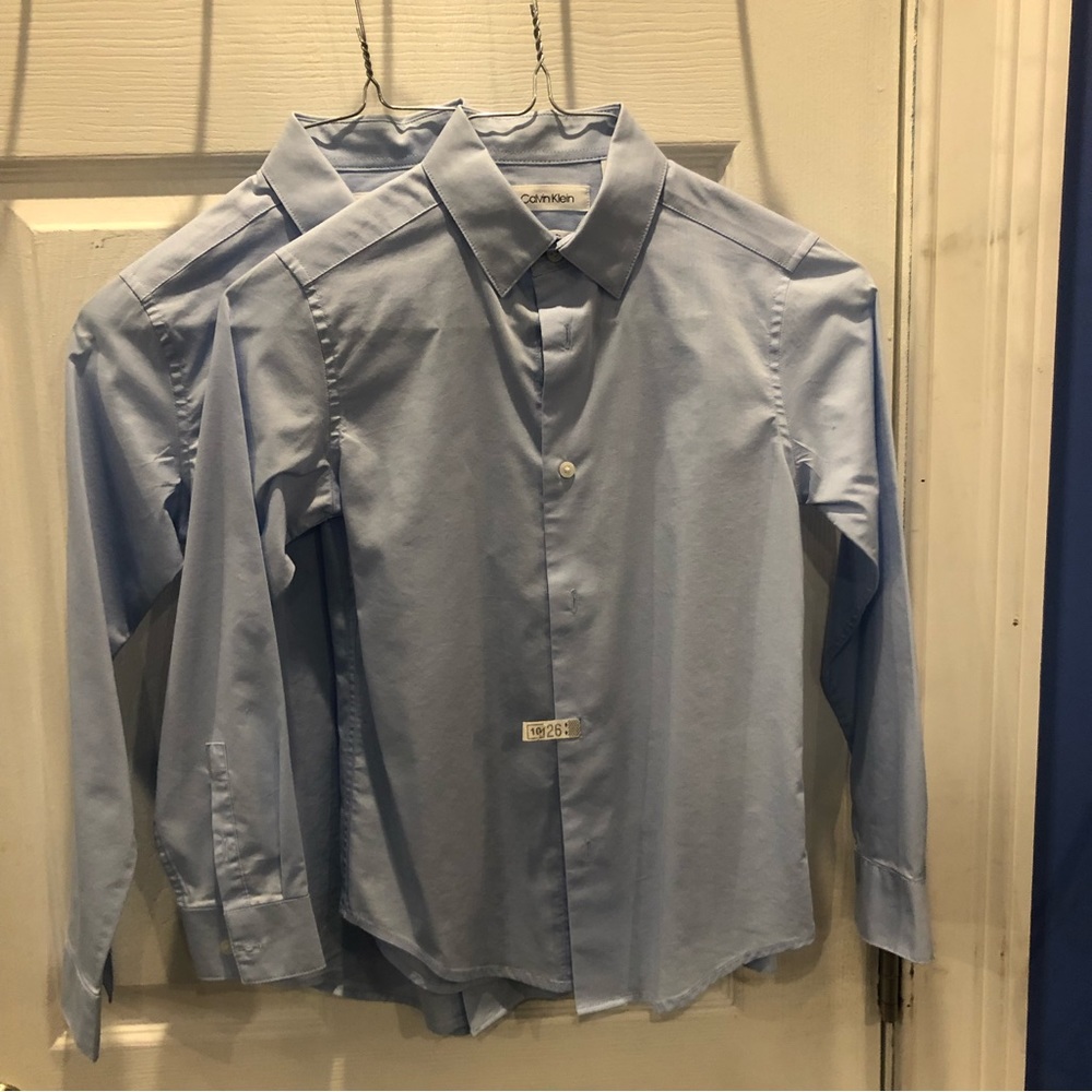 Baby Blue Calvin Klein Dress Shirts Lot